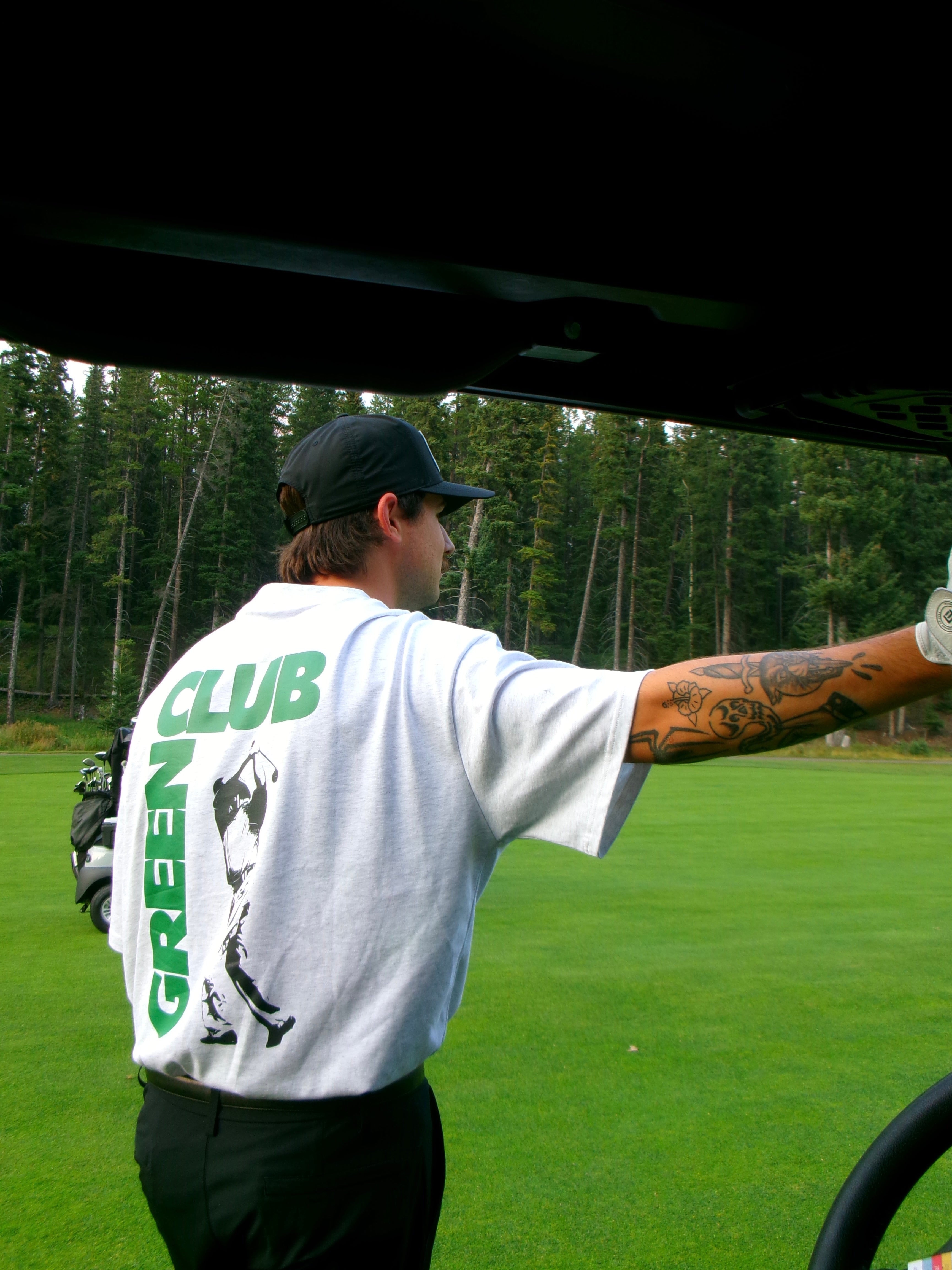 Heavyweight 'Green Club' Tee (Heather Grey)